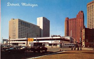 Greyhound Bus Terminal Gleaming Bus Terminal  - Detroit, Michigan MI  