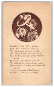 1917 Soldier Romance Kissing Good Bye Waco Texas TX Posted Antique Postcard