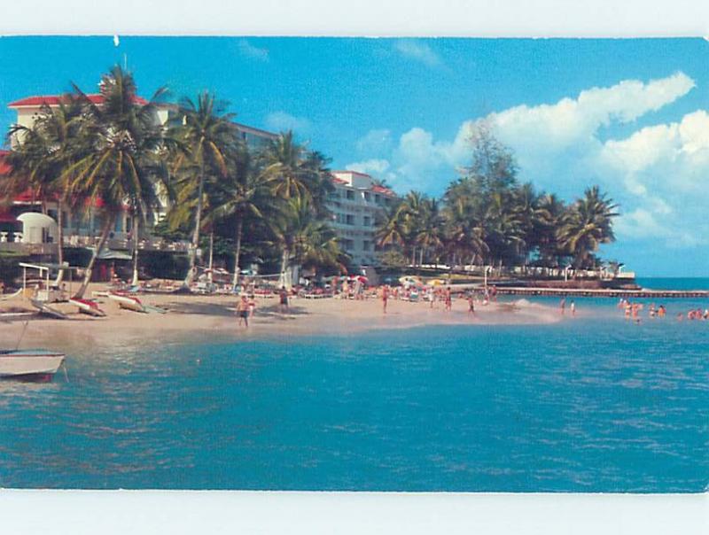 Unused Pre-1980 BEACH SCENE Ocho Rios Jamaica F6203