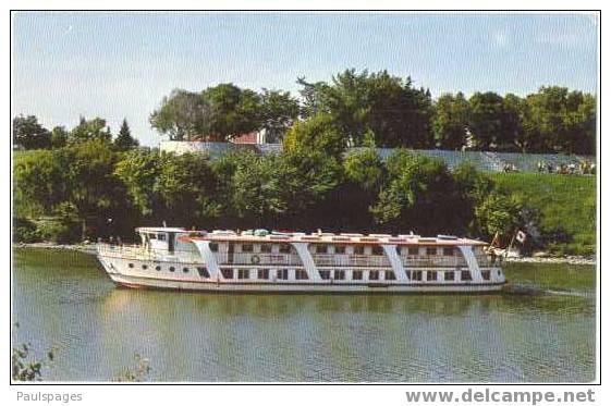 2 Cards of MS River Rouge and Winnipeg Manitoba Canada, 2 Chromes