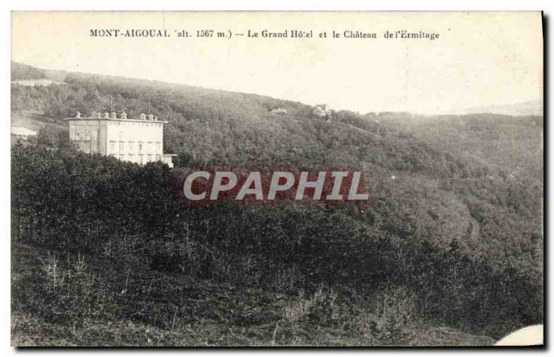Old Postcard Aigoual Grand Hotel and Le Chateau