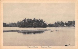 Foxboro Massachusetts Neponset Lake Scenic View Vintage Postcard AA55702