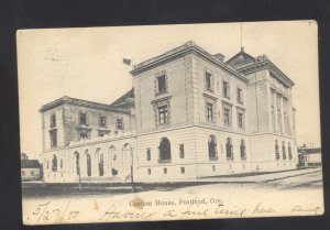 PORTLAND OREGON CUSTOM HOUSE 1906 VINTAGE POSTCARD