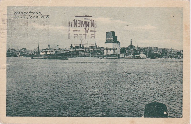 Waterfront,  St Johns, New Brunswick,Canada, 1929, Steamer