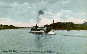 MA - Haverhill. Steamer Merrimac on the Merrimac River