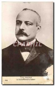 Old Postcard Salandra Grand Italian Minister