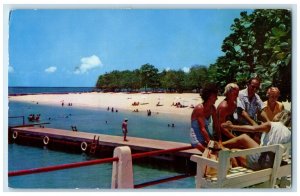 1965 World Famous Doctor's Cave Beach Montego Bay Jamaica Vintage Postcard