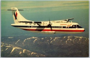 Airplane American Eagle ATR 42 Roomy 44 PeopLE Seats Postcard
