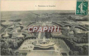 Old Postcard Panorama of Versailles
