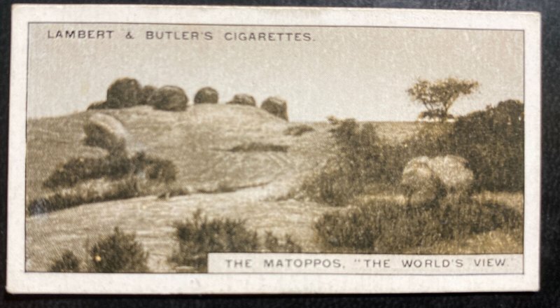 Southern Rhodesia Cigarette Card Lambert & Butler Rhodes Grave 