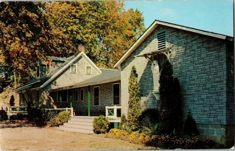 Queen Peace Retreat House Newton New Jersey Benedictine Monks St. Pauls Postcard 