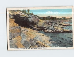 Postcard Anemone Cave Harbor Mt. Desert Island Maine USA