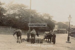 rp14393 - Horses at The Wells , Clayton , Yorkshire - print 6x4