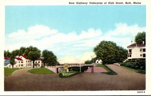 Maine Bath New Highway Underpass At High Street Curteich