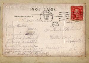 Postcard Dear Soldier Boy Birthday Greeting Liberty Series No. 224, 1919