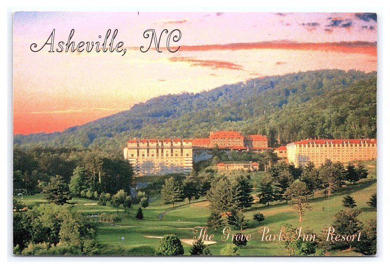 The Grove Park Inn Resort Asheville NC Postcard Continental Aerial View Card