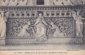 France Lyon Basilique de Notre Dame Bas-Relief du Maitre-Autel