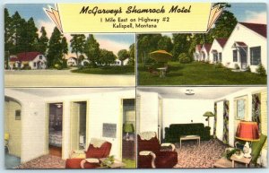 M-3408 McGarvey's Shamrock Motel Kalispell Montana