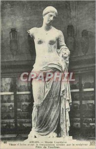 Postcard Ancient Arles Museum Lapidary Venus of Arles before the molded Resto...