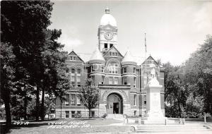 Iowa Ia Real Photo RPPC Postcard c1950 BEDFORD Taylor County Court House