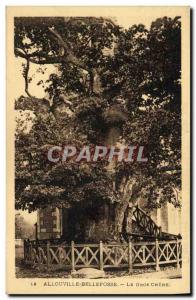 Old Postcard Allouville Bellefosse Le Gros Chene Tree