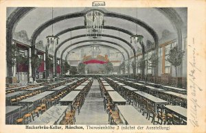 HACKERBRAU KELLER MUNCHEN  MUNICH GERMANY~FESTAAL 1909 URANIA PHOTO POSTCARD