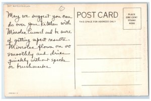 Devoe Mirrolac Enamel And Devoe Velour Flat Wall Paint Advertising Postcard