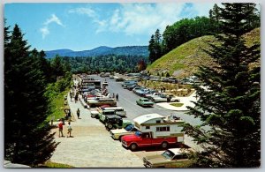 Vtg Bryson City NC Newfond Gap Overlook Great Smoky Mountains 1970s Postcard