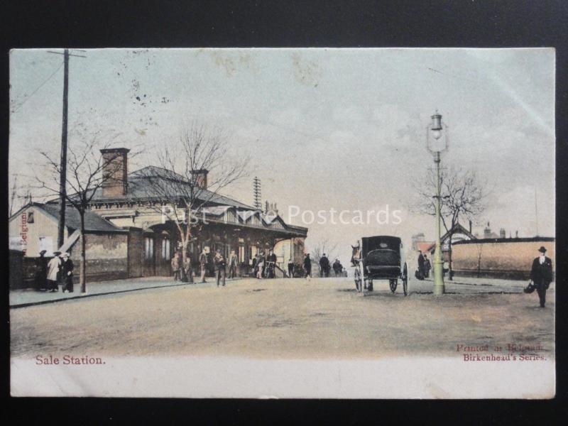 Greater Manchester SALE Railway Station c1905 by Birkenhead Series