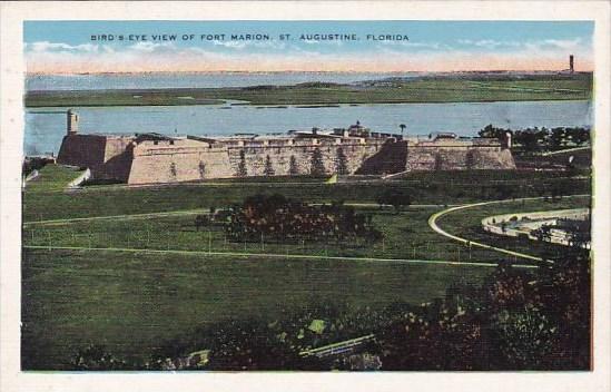 Florida Saint Augustine Bird's Eyey View Of Fort Marion