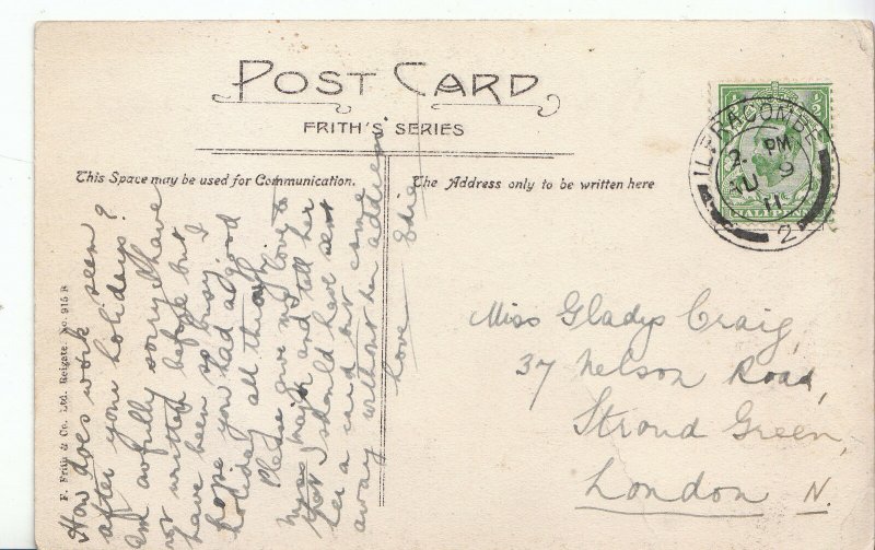 Genealogy Postcard - Family History - Craig - Stroud Green - London  GN631