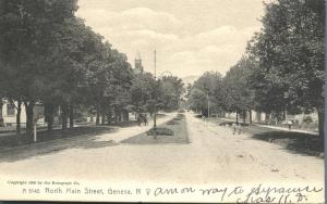 Geneva NY, New York - North Main Street - pm 1907 - UDB