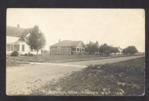 RPPC IROQUOIS SOUTH DAKOTA SD RESIDENCE STREET SCENE REAL PHOTO POSTCARD