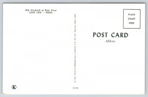 Cape Cod Massachusetts~Old Windmill @ Bass River~Vintage Postcard