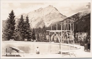 Byron Harmon 936 Banff Springs Hotel Alberta AB Swimming Pool RPPC Postcard H23