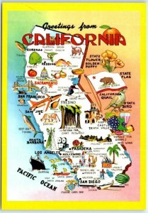 Postcard - The Golden State - Greetings From California