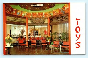 Postcard WI Milwaukee Garden of 24 Dragons Toys Chinese Restaurant Interior J10