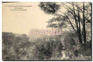 Postcard Old Paris Buttes Chaumont Artistic Way View ferree