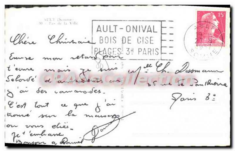 Old Postcard Ault Somme Lower City