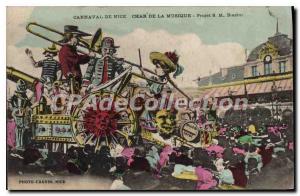 Postcard Old Nice Carnival float of the project Music SML Biasini