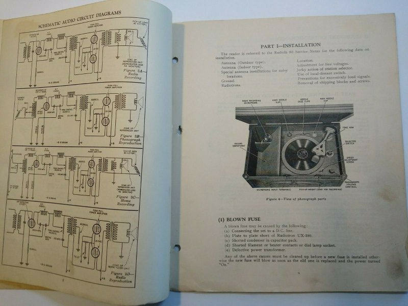 RCA Radiola 86 Vintage Original 1930 Service Notes Manual Radio Victor 24 Pages