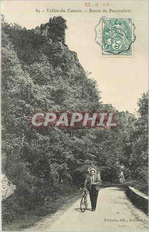 Old Postcard Avallon Vallee du Cousin A picturesque corner
