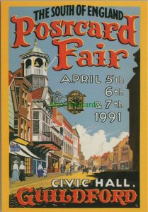Advertising Postcard - Hobbies - Postcard Fair, Guildford 1991 - Ref.RS15095