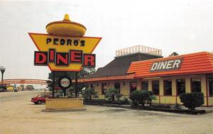 B60/ North South Carolina NC Postcard Chrome Roadside South Border Pedro's Diner