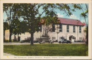 Kingston Ontario Queen's University Gymnasium Unused PECO Postcard E98