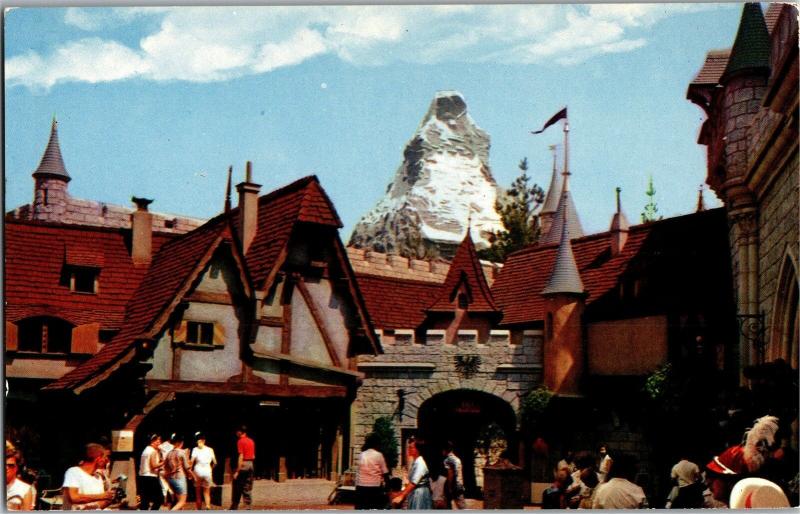 Disneyland Swiss Village Matterhorn Fantasyland D-11 Vintage Postcard M20