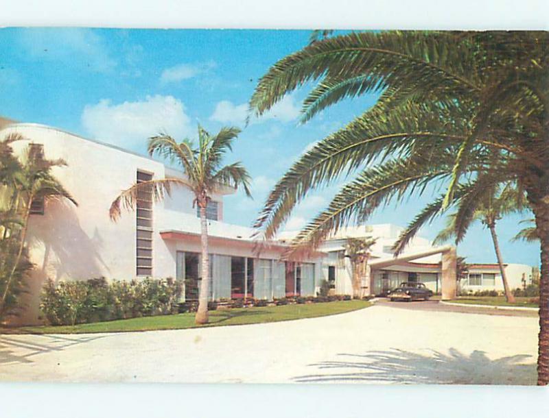 Unused 1950's OLD CARS & LIDO BILTMORE HOTEL Sarasota Florida FL Q4098