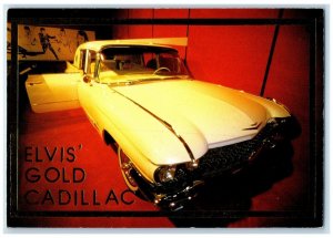 Elvis Presley Gold Cadillac Car Country Music Hall Of Fame Museum Postcard