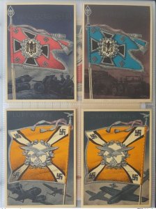 GERMAN THIRD 3rd REICH PROPAGANDA COMPLETE SET WEHRMACHT STANDARDS WITH SLEEVE