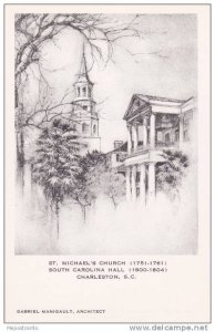 Charleston , South Carolina , 1910s ; St Michael´s Church , Artist Elizabeth...